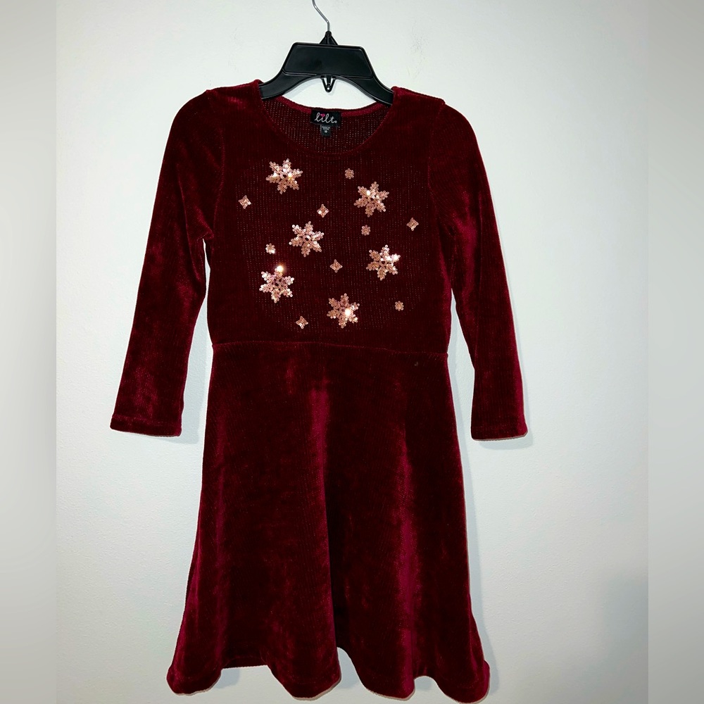 Lilt Girls Long Sleeve Dress